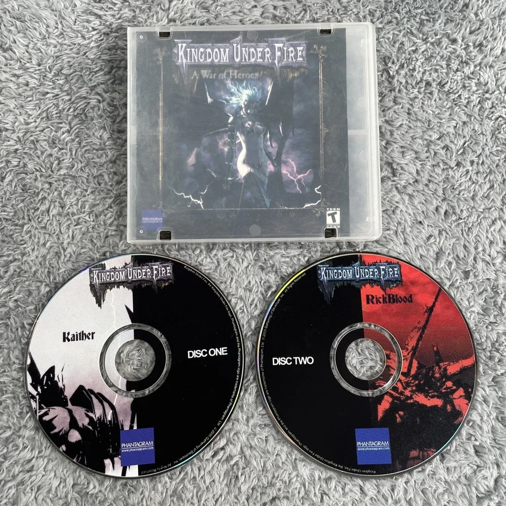 Kingdom Under Fire A War of Heroes PC Vintage CD-ROM Disk 1 And 2